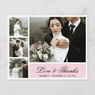 Budget Elegante Script Pic Wedding Vielen Dank Fly Flyer