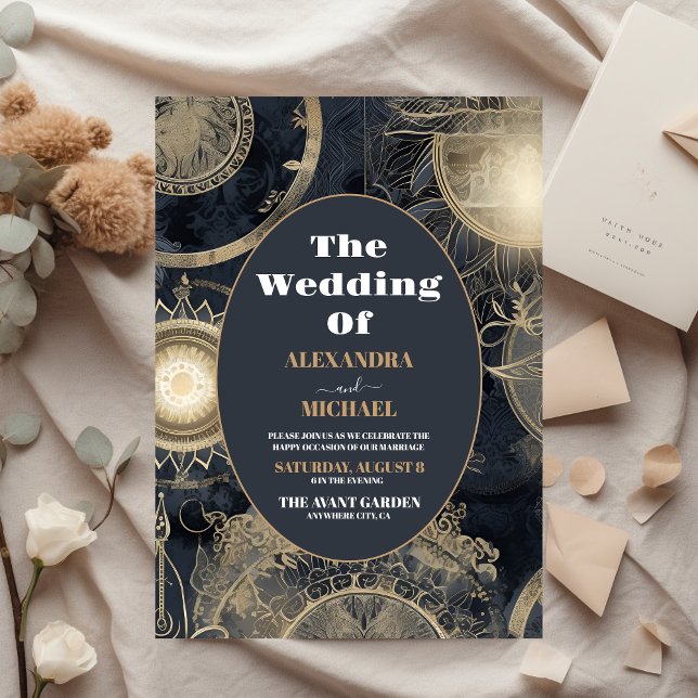 Budget Elegante Silver Gold Celestial Wedding (Von Creator hochgeladen)