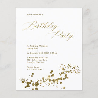 BUDGET Elegante White Gold Confetti Erwachsene Geb
