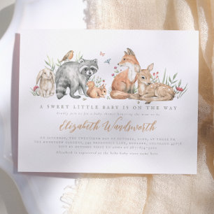 Budget Elegante Woodland Forest Animals Baby Showe