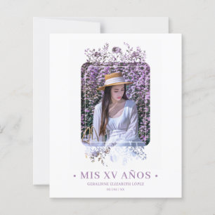 Budget Eleganter Blumenrahmen Spanisches Foto XV A