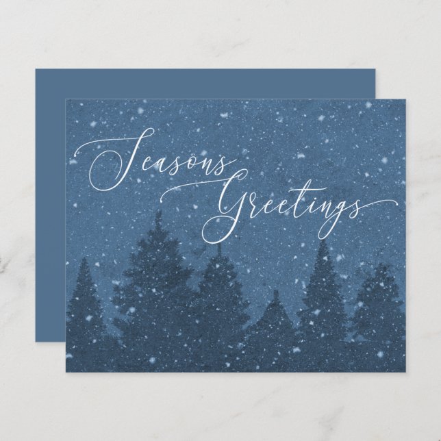 Budget Eleganter Business Holiday Blue (Vorne/Hinten)