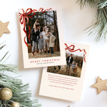 Budget Eleganter roter Bogen Weihnachten Zwei Foto