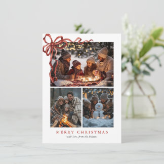 Budget Eleganter Roter Schleife Weihnachten Vier F