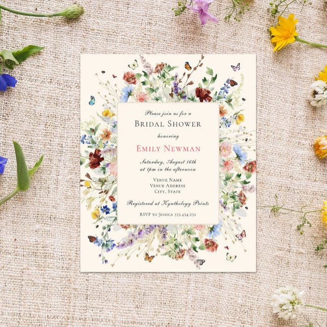 Budget Elegantes Blumenschmetterling-Brautparty (Von Creator hochgeladen)