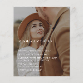 Budget Elegantes Foto-Overlay-Hochzeit