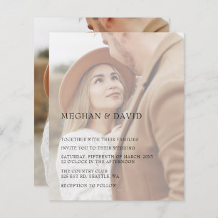 Budget Elegantes Foto-Overlay-Hochzeit
