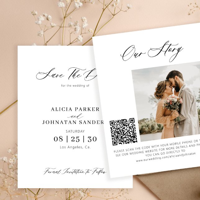 Budget elegantes Foto QR Code Hochzeit speichern S (Von Creator hochgeladen)