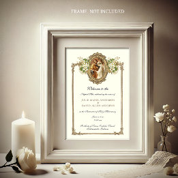 Budget Elegantes katholisches Hochzeitsstudium Briefpapier