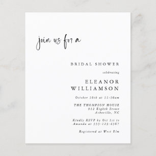 Budget Elegantes Minimalistisches Foto Brautparty