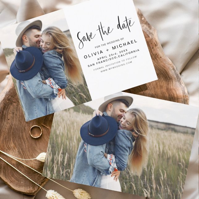 Budget Elegantes Save the Date Foto Minimalistisch (Von Creator hochgeladen)