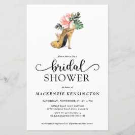 Budget Elegantes Tropical Gold Heelses Brautparty