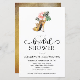 Budget Elegantes Tropical Gold Heelses Brautparty