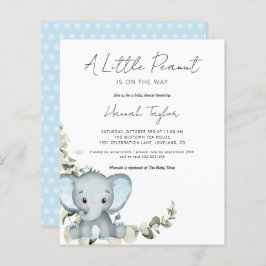 Budget Elephant Boy Baby Shower Einladung