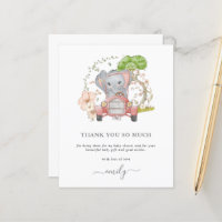 Budget Elephant Car Baby Dusche Vielen Dank