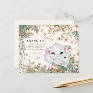 Budget Elephant Cream Baby Dusche Vielen Dank