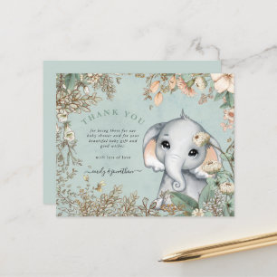 Budget Elephant Powder Blue Baby Dusche Vielen Dan