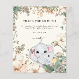 Budget Elephants Cream Baby Dusche Danke