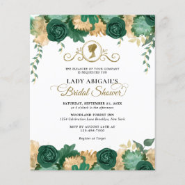 BUDGET Emerald Floral Viktorianisches Brautparty