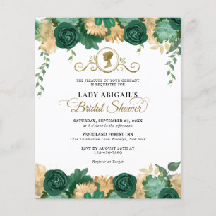 BUDGET Emerald Floral Viktorianisches Brautparty