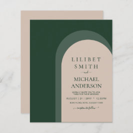 BUDGET Emerald Green Bold Wedding