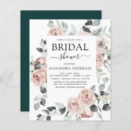 Budget Emerald Green Brautparty Floral