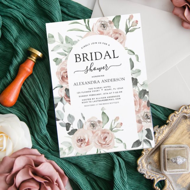 Budget Emerald Green Floral Brautparty (Von Creator hochgeladen)