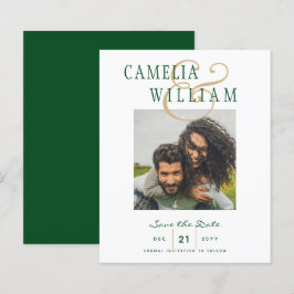 BUDGET Emerald Green Gold FOTO Save the Date