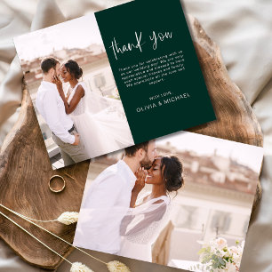 Budget Emerald Green Wedding Foto Vielen Dank Kart