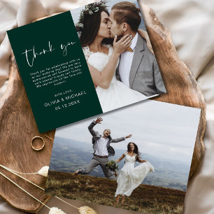 Budget Emerald Green Wedding Vielen Dank Foto