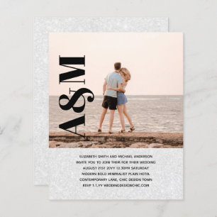 BUDGET Engagement Party Einladung FOTO BOLD TEX