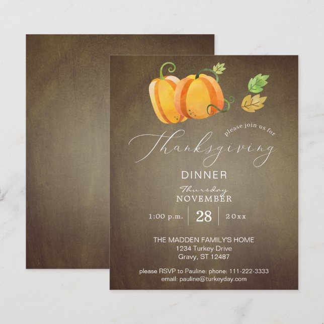 Budget Erntedank Pumpkin Duo Golddinner (Vorne/Hinten)