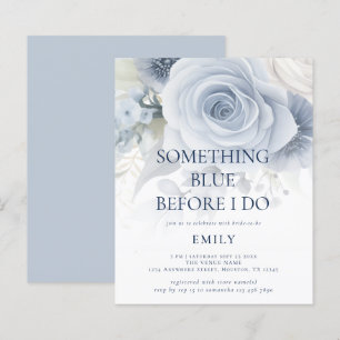 Budget Etwas Blue Floral Brautparty einladen