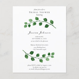 Budget Eucalyptus Bridal Dusche Einladung