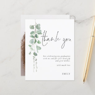 Budget Eucalyptus Foto Abschluss Vielen Dank