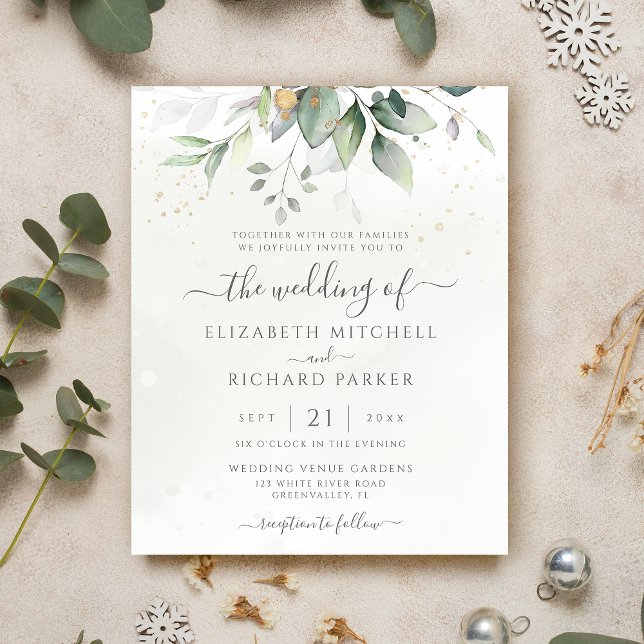 Budget Eucalyptus Greenery Leaves Elegant Wedding (Von Creator hochgeladen)
