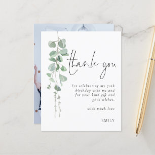 Budget Eukalyptus Foto 70. Geburtstag Vielen Dank