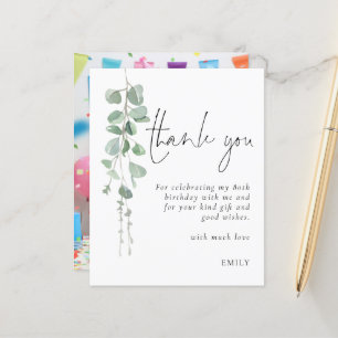 Budget Eukalyptus Foto 80. Geburtstag Vielen Dank