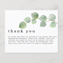 Budget Eukalyptus Funerary Beileid Vielen Dank