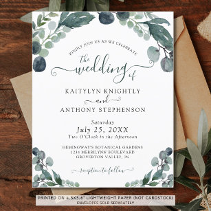 Budget Eukalyptus Greenerity Einladung Hochzeit