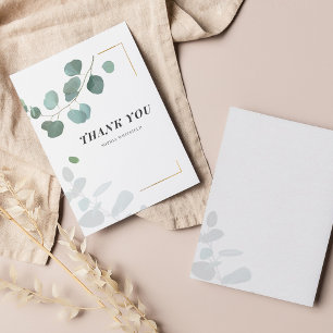 Budget Eukalyptus Greenerity Gold Frame Vielen Dan Mitteilungskarte