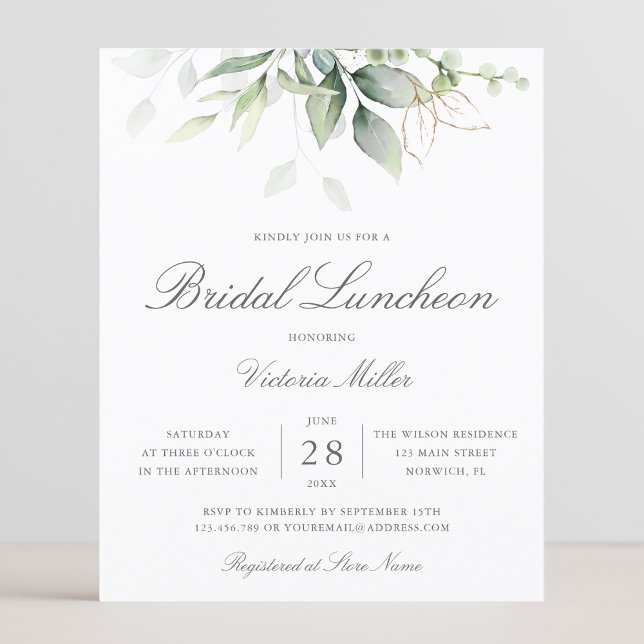 Budget Eukalyptus Greenery Bridal Luncheon (Von Creator hochgeladen)