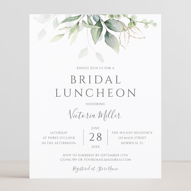 Budget Eukalyptus Greenery Bridal Luncheon (Von Creator hochgeladen)