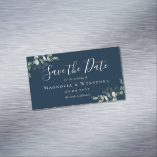 BUDGET Eukalyptus-Hochzeit Save The Date Business Magnetische Visitenkarte