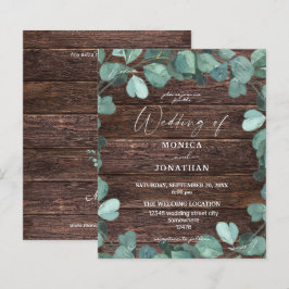 Budget Eukalyptus & Wald Grüne Hochzeit