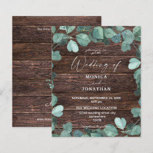 Budget Eukalyptus & Wald Grüne Hochzeit