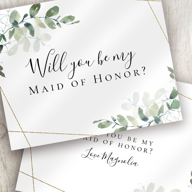 BUDGET Eukalyptus Werden Sie meine Trauzeugin? (Von Creator hochgeladen)