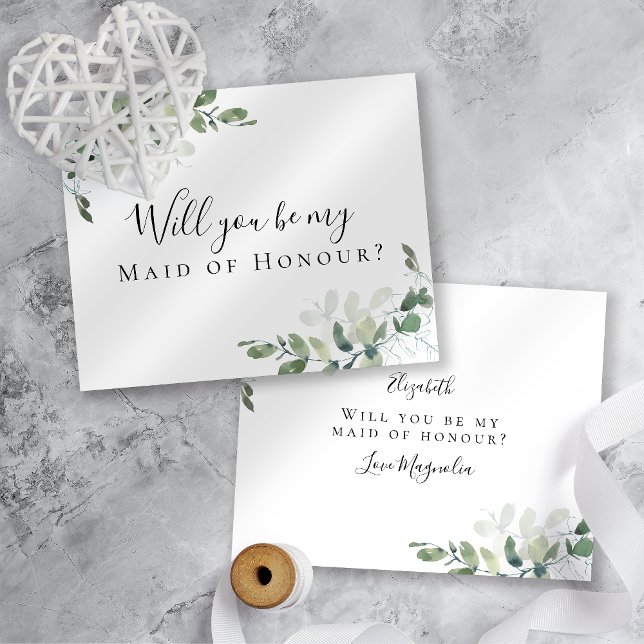 BUDGET Eukalyptus Werden Sie meine Trauzeugin? (Von Creator hochgeladen)