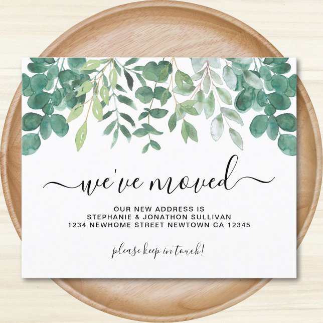 Budget Eukalyptus Wir haben die Ankündigungskarte  (Von Creator hochgeladen)