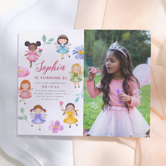 Budget Fairy Floral Girl Foto Geburtstagsparty